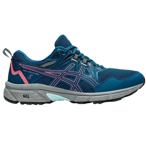 Asics Shoes - Asics Women’s Gel Venture 8 Deep Sea Teal & Coral Size 9